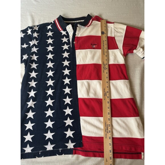 Vtg 90s Ivy Crew American Flag USA Stars Stripes Patriotic 4th Of July Sz Large - Picture 8 of 8